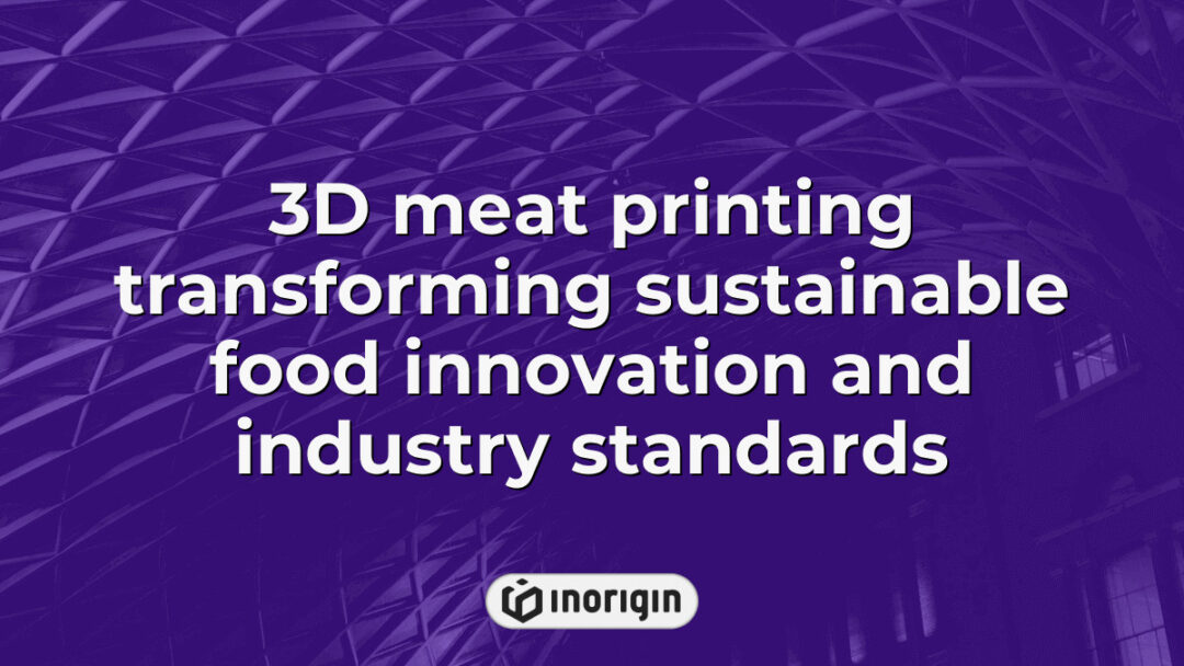Advanced 3D meat printing technology showcasing sustainable innovation in food production, enhancing industry standards through precise, eco-friendly processes.