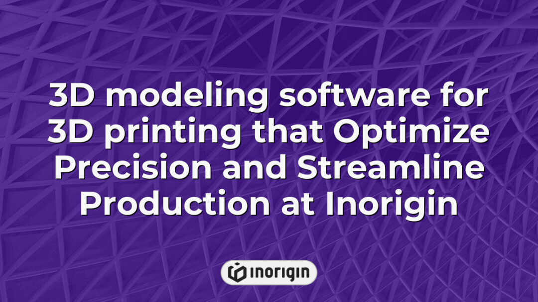 Advanced 3D modeling software interface used at Inorigin’s 3D printing studio in Patra, Greece, enhancing precision and efficiency in product design and production workflows.