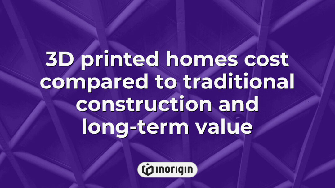 Comparison of costs and long-term value between 3D printed homes and traditional construction methods showcasing innovative building technology advantages in Greece.