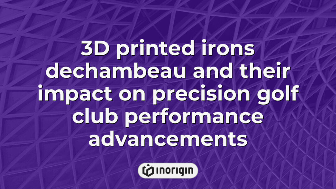 Close-up of 3D printed irons designed by DeChambeau showcasing advanced precision engineering and innovative manufacturing techniques to enhance golf club performance.