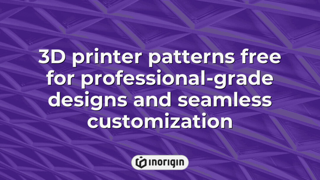 High-resolution 3D printer patterns showcasing professional-grade designs tailored for seamless customization and precision manufacturing in advanced product development.