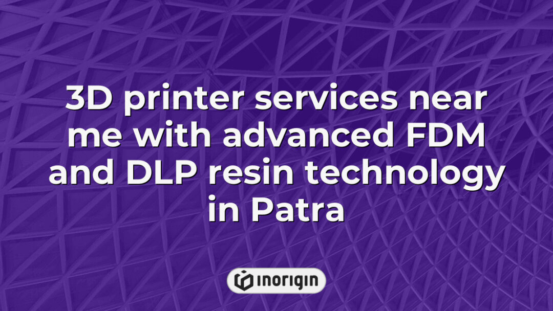 High-tech 3D printing studio in Patra offering advanced FDM and DLP resin printing services for rapid prototyping and precise product development solutions.