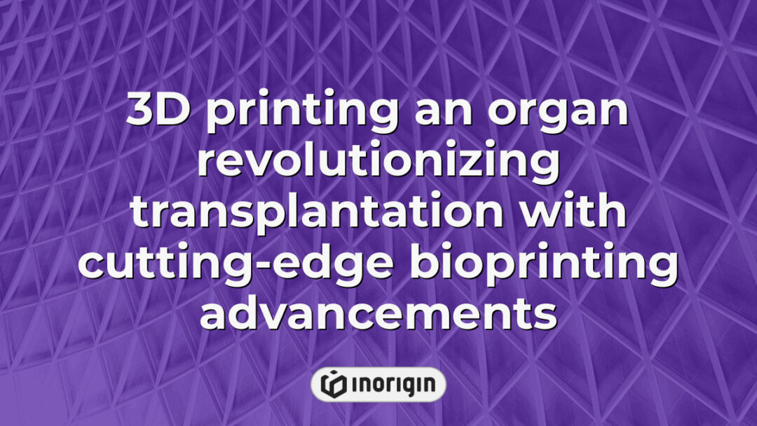 Advanced 3D bioprinting of a human organ using cutting-edge technology, showcasing innovative methods that revolutionize transplantation and medical engineering.
