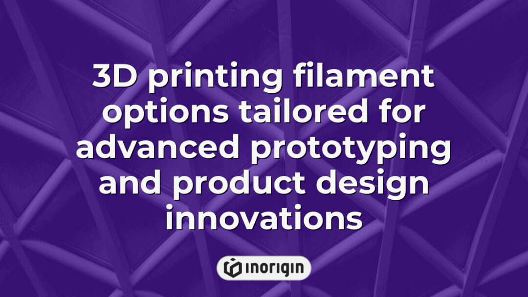 Various 3D printing filament options displayed for advanced prototyping and innovative product design applications in a professional engineering studio.