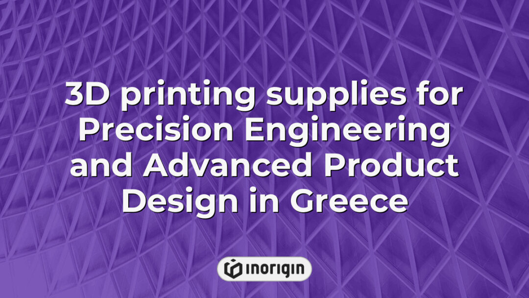 High-quality 3D printing supplies including filaments and resins used in precision engineering and advanced product design at a leading Greek design studio.
