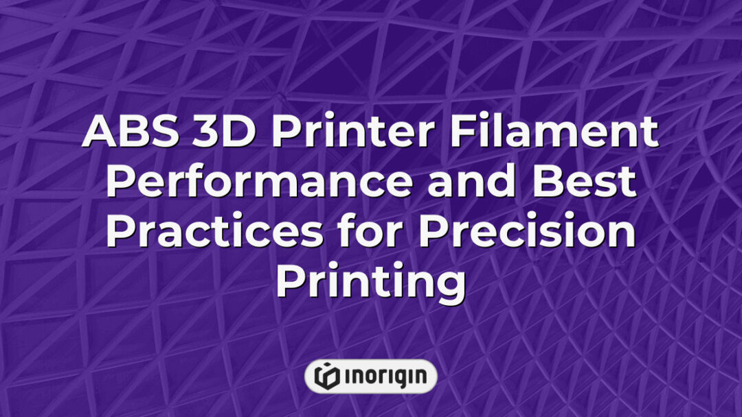 Close-up of ABS 3D printer filament spool and a 3D printer in action, demonstrating precision printing techniques and optimal filament performance in a professional studio setting.