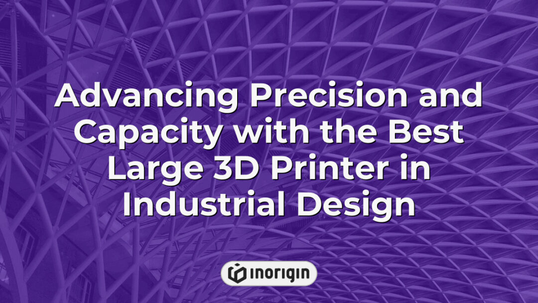 High-precision large format 3D printer utilized in advanced industrial design at Inorigin's 3D printing studio in Patra, Greece, enabling robust and detailed prototypes.