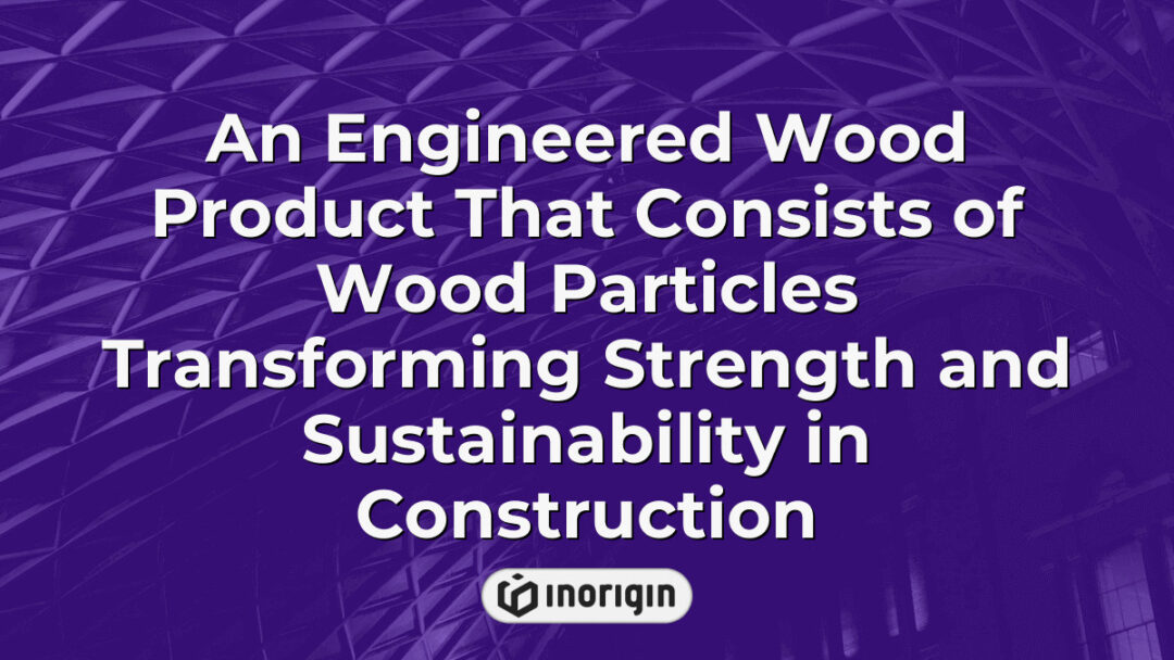 Close-up of an innovative engineered wood product made from compressed wood particles, showcasing enhanced strength and sustainability in modern construction applications.