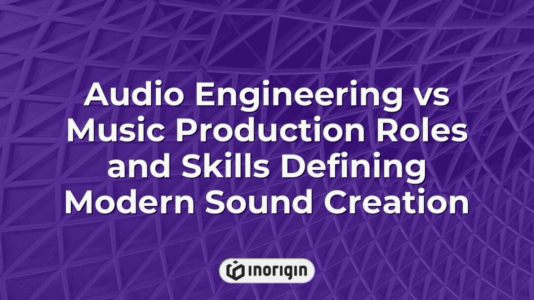 Detailed comparison of audio engineering and music production roles and skills, highlighting modern sound creation techniques and industry expertise in the audio field.