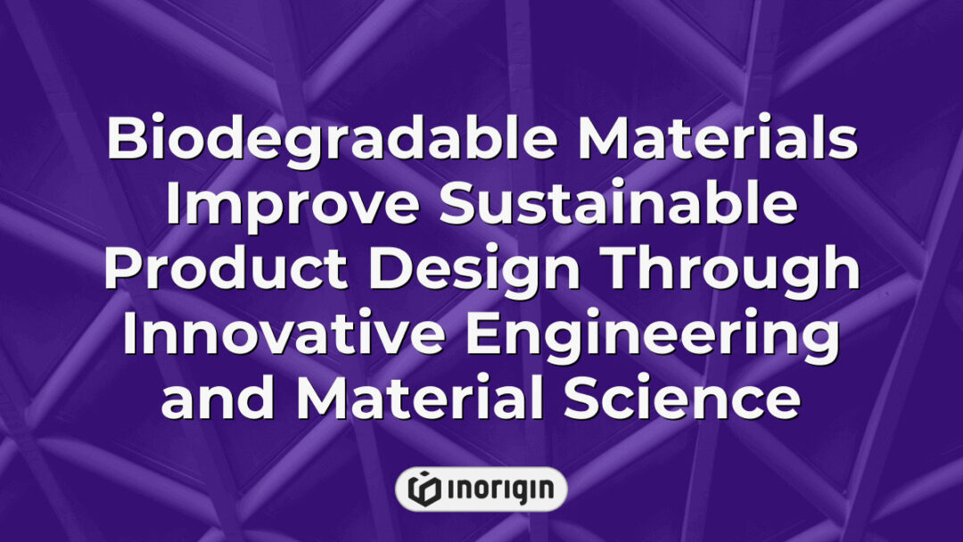 Detailed representation of biodegradable materials enhancing sustainable product design through innovative engineering and material science at Inorigin studio in Greece.