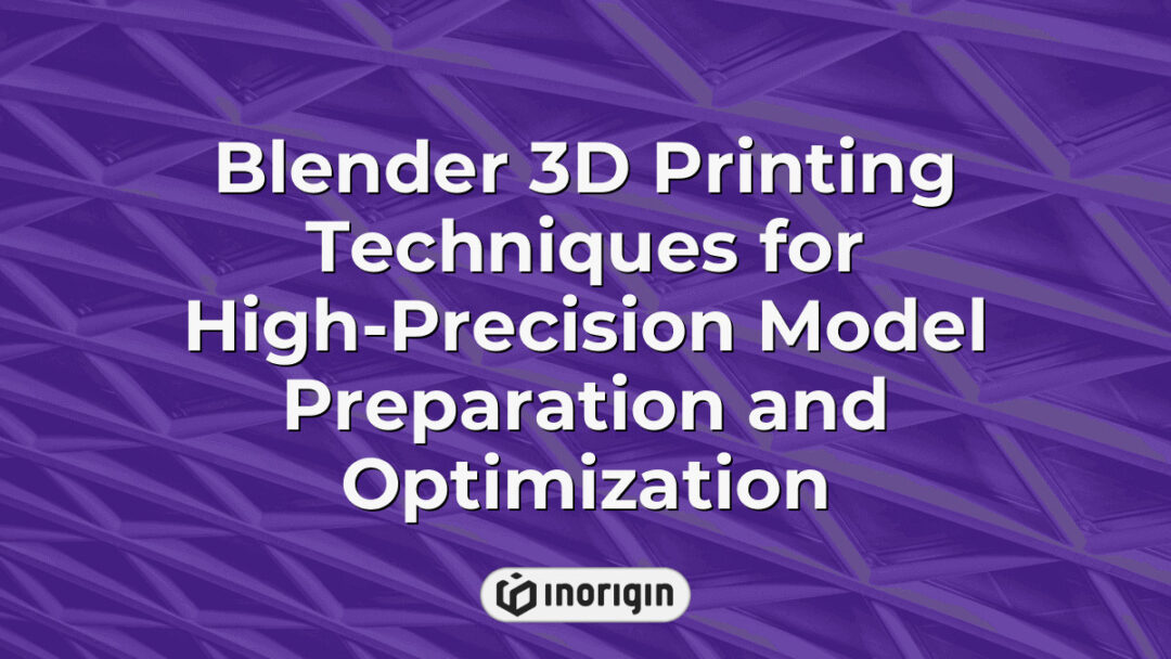 Detailed demonstration of Blender 3D printing techniques showcasing high-precision model preparation and optimization processes for advanced additive manufacturing projects.