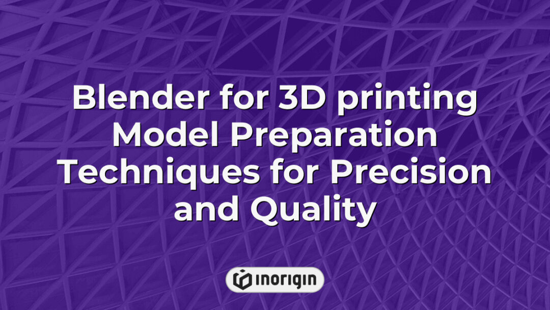 Detailed view of Blender software being used for advanced 3D printing model preparation, highlighting techniques that ensure precision and superior print quality in prototyping.