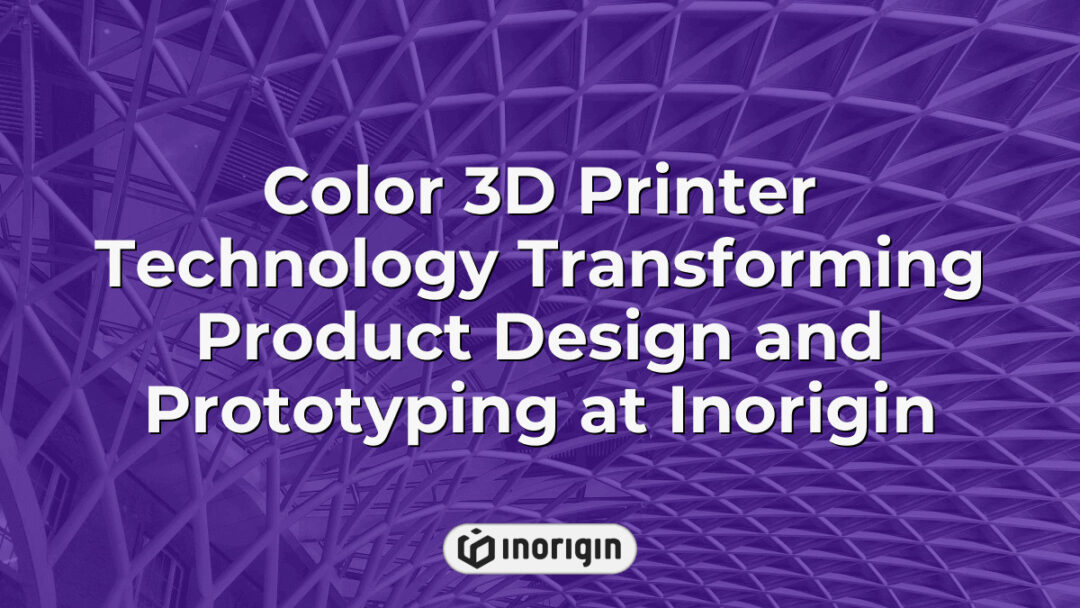 Advanced color 3D printer at Inorigin studio in Patra, Greece, showcasing innovative product design and prototyping using FDM and DLP Resin technology for market-ready solutions.