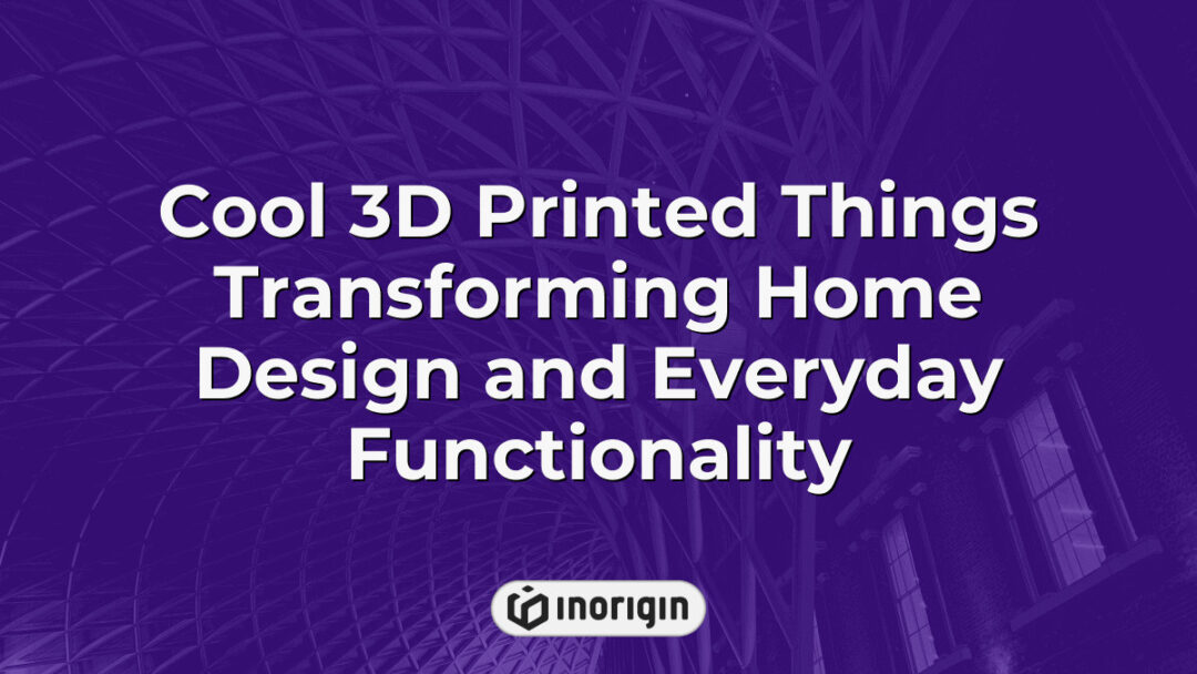 Innovative 3D printed home design objects showcasing advanced FDM and DLP resin printing techniques, enhancing everyday functionality with creative product engineering.
