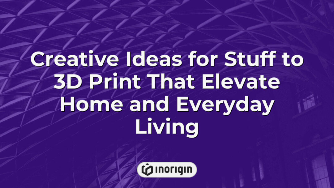 Innovative and creative 3D printed objects designed to enhance home functionality and everyday living, showcasing advanced printing techniques and design excellence.