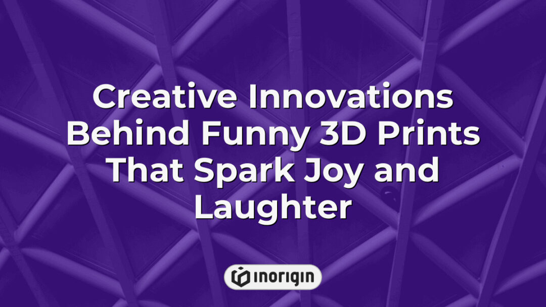 Innovative and playful 3D printed objects created using advanced FDM and DLP Resin printing techniques at Inorigin's cutting-edge studio in Patra, Greece, designed to inspire joy and laughter through creative engineering and product design.