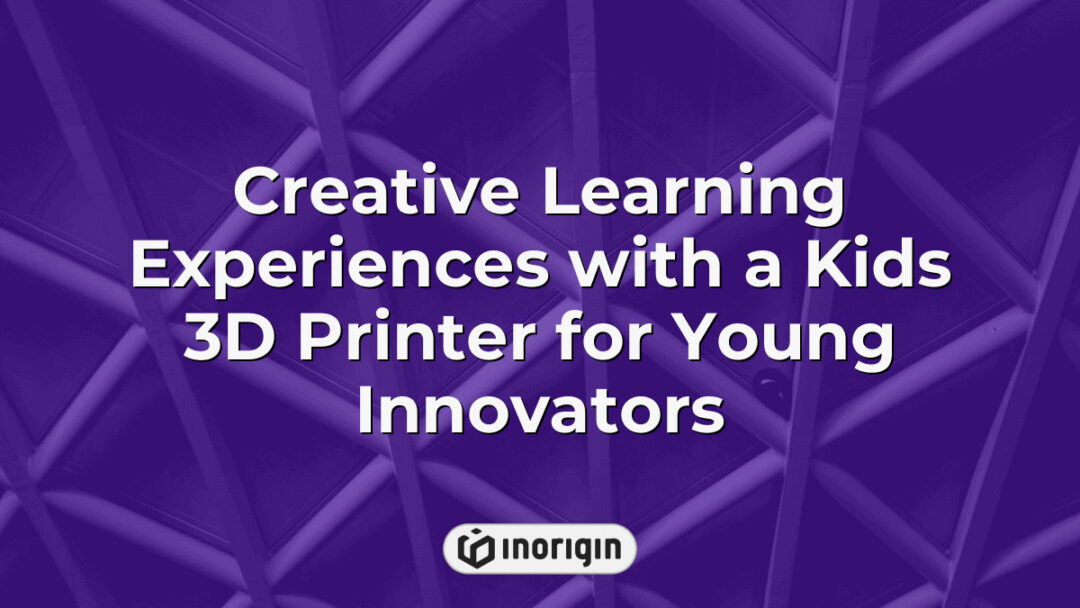 Young innovators engaging with a kids 3D printer in a creative learning environment, fostering imagination and hands-on experience in product design and engineering.