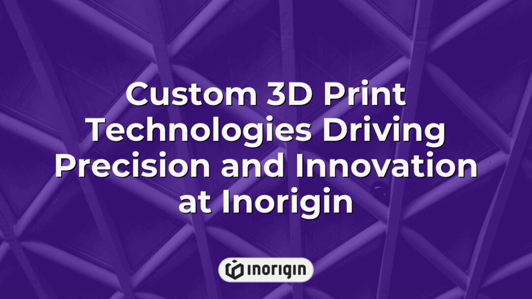 Advanced custom 3D printing technologies at Inorigin studio in Patra, Greece, showcasing precise FDM and DLP resin processes for innovative product design and engineering.