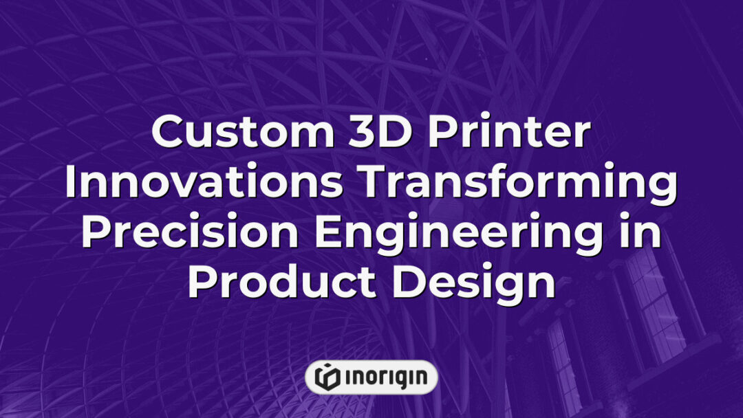 Advanced custom 3D printer showcasing innovative technology in precision engineering, enhancing product design and rapid prototyping capabilities at Inorigin studio.