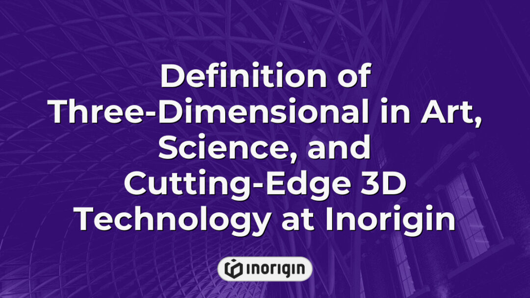 Illustration depicting the concept of three-dimensional space integrating art, science, and advanced 3D printing technology showcased by Inorigin's innovative design studio in Greece.