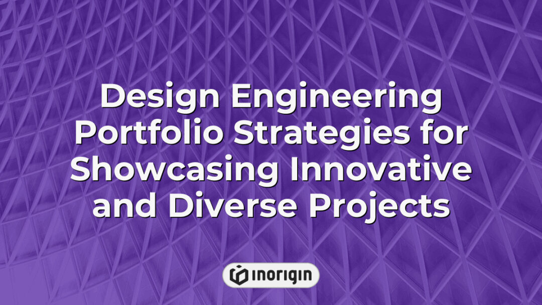 Comprehensive strategies for showcasing innovative and diverse design engineering projects in a professional portfolio, highlighting creativity and technical expertise.