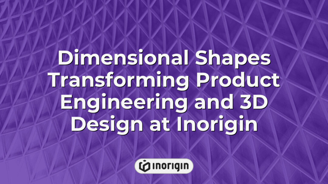 Intricate dimensional geometric shapes illustrating the integration of advanced product engineering and 3D design techniques at Inorigin's innovative studio in Greece.