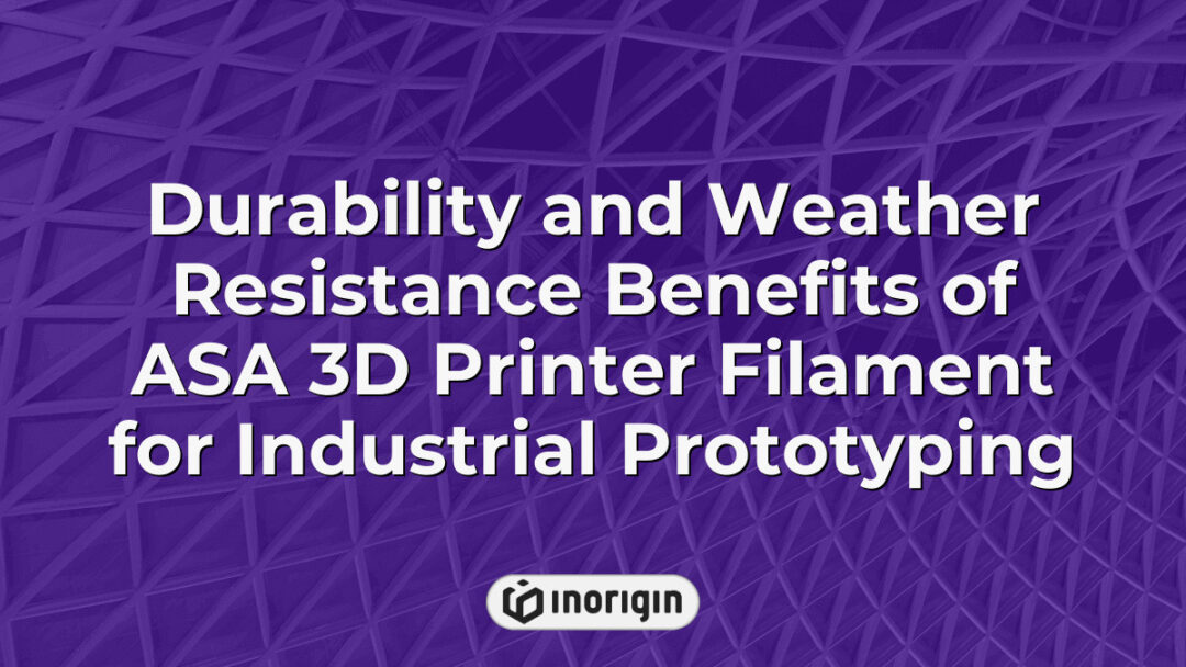 Close-up view of ASA 3D printer filament demonstrating its durability and resistance to weather conditions, ideal for industrial prototyping applications.