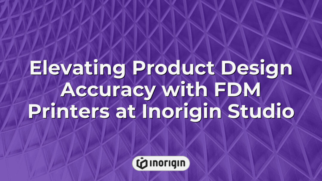 Advanced FDM 3D printing process at Inorigin Studio in Patra, Greece, showcasing precise product design and engineering for market-ready consumer products.