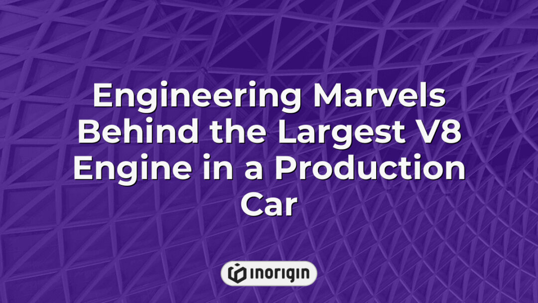 Detailed engineering and design of the largest V8 engine used in a production car, showcasing advanced mechanical innovation and high-performance automotive technology.