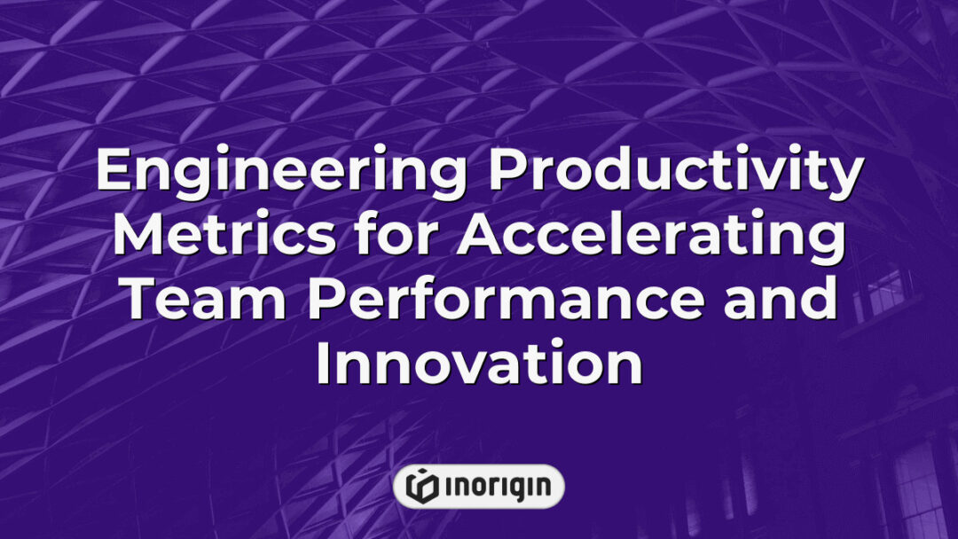 Detailed visualization of engineering productivity metrics used to enhance team performance and drive innovation in product design and development at Inorigin studio.