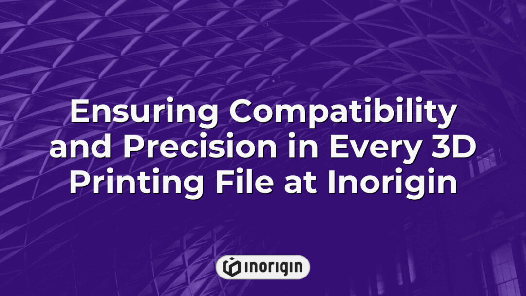 Detailed view of a 3D printing file being meticulously checked for compatibility and precision at Inorigin's advanced 3D printing studio in Patra, Greece, ensuring flawless production outcomes.