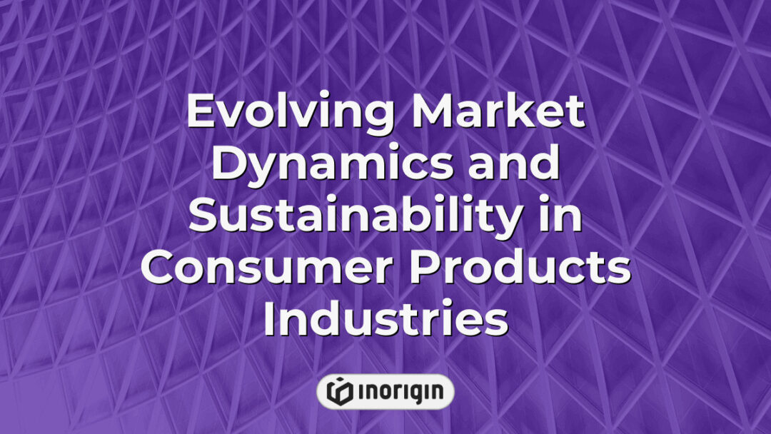 Illustration showcasing evolving market dynamics and sustainability trends shaping the future of consumer products industries with innovative design solutions.