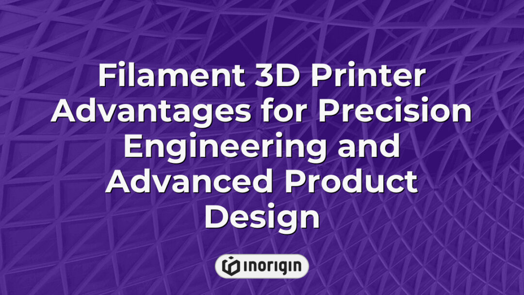 Detailed view of a filament 3D printer showcasing its precision engineering capabilities and benefits for advanced product design in a professional studio setting.
