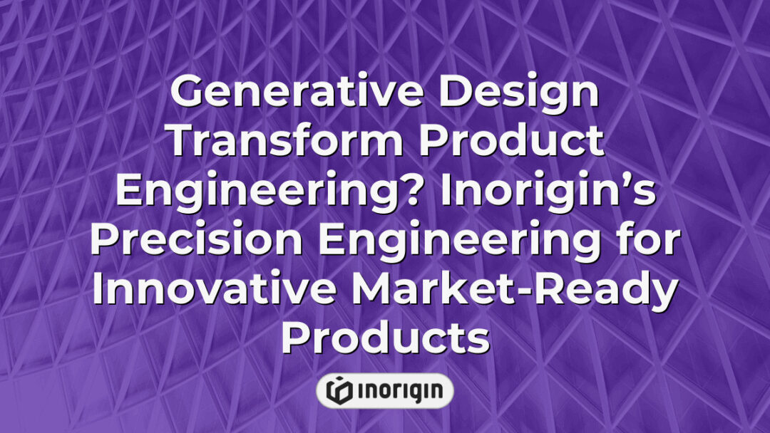 Advanced generative design technology enhancing product engineering precision at Inorigin, a Greek studio specializing in innovative market-ready consumer products through expert mechanical engineering and 3D printing services.