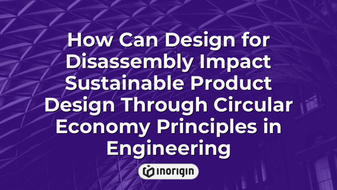 Illustration showing the impact of design for disassembly on sustainable product design, emphasizing circular economy principles in modern engineering processes.