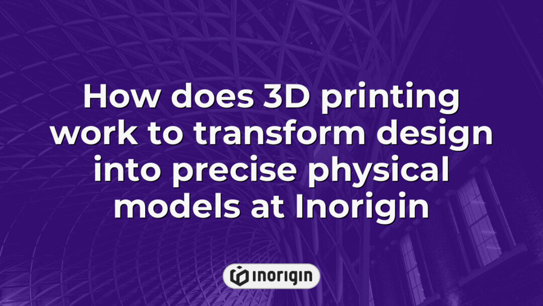 Detailed 3D printing process at Inorigin studio in Greece demonstrating how innovative product designs are transformed into precise physical models using advanced FDM and DLP resin technologies.