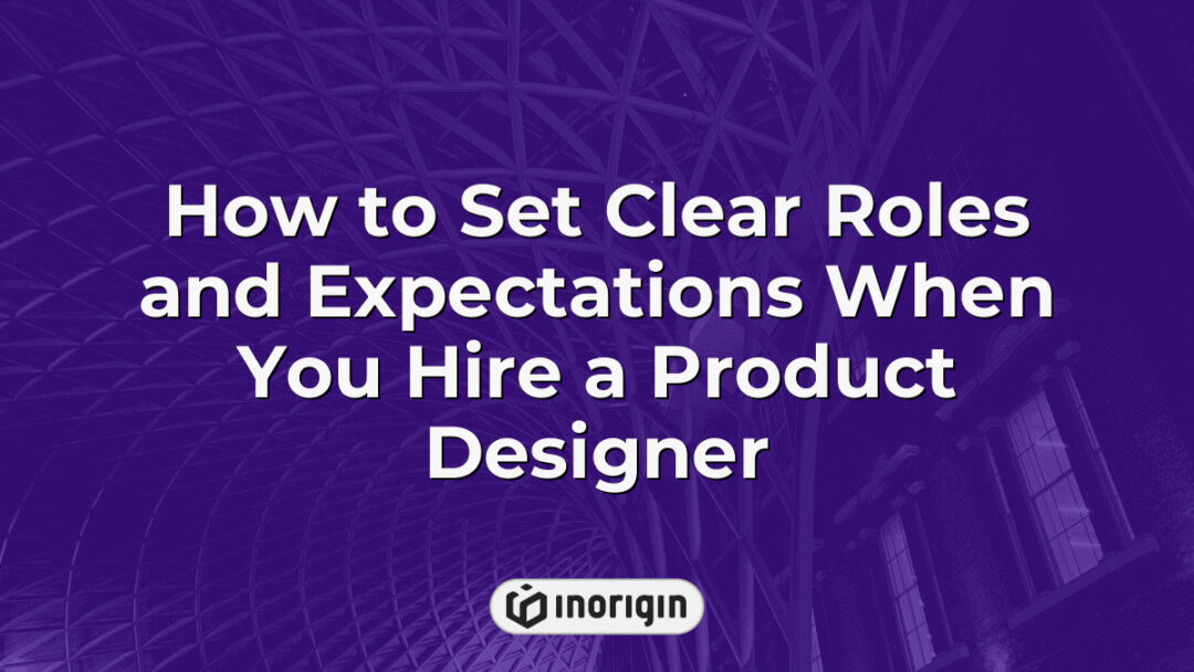 Illustration guiding how to set clear roles and expectations when hiring a product designer, emphasizing communication and project alignment in design studios.