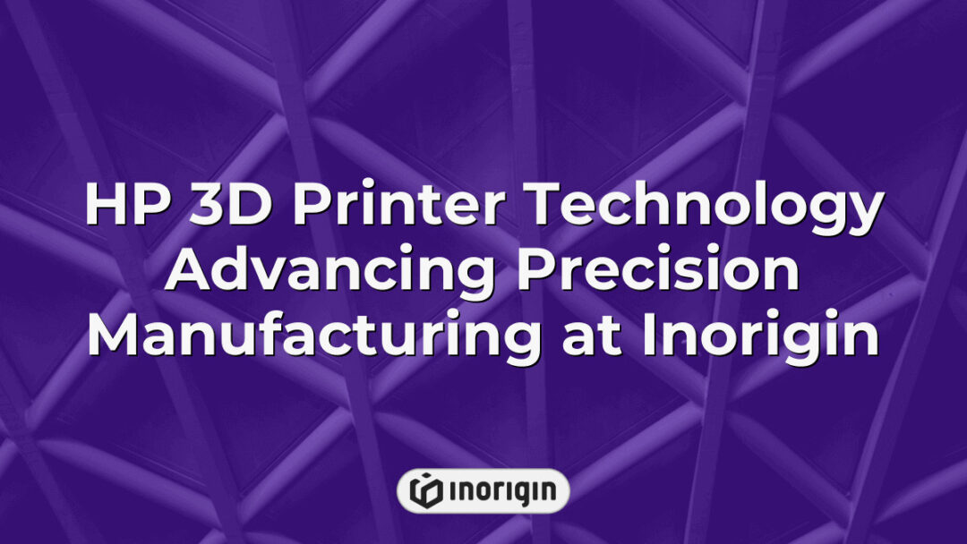 Advanced HP 3D printer in operation at Inorigin's cutting-edge design studio in Patra, Greece, showcasing precision manufacturing and innovative product engineering capabilities.