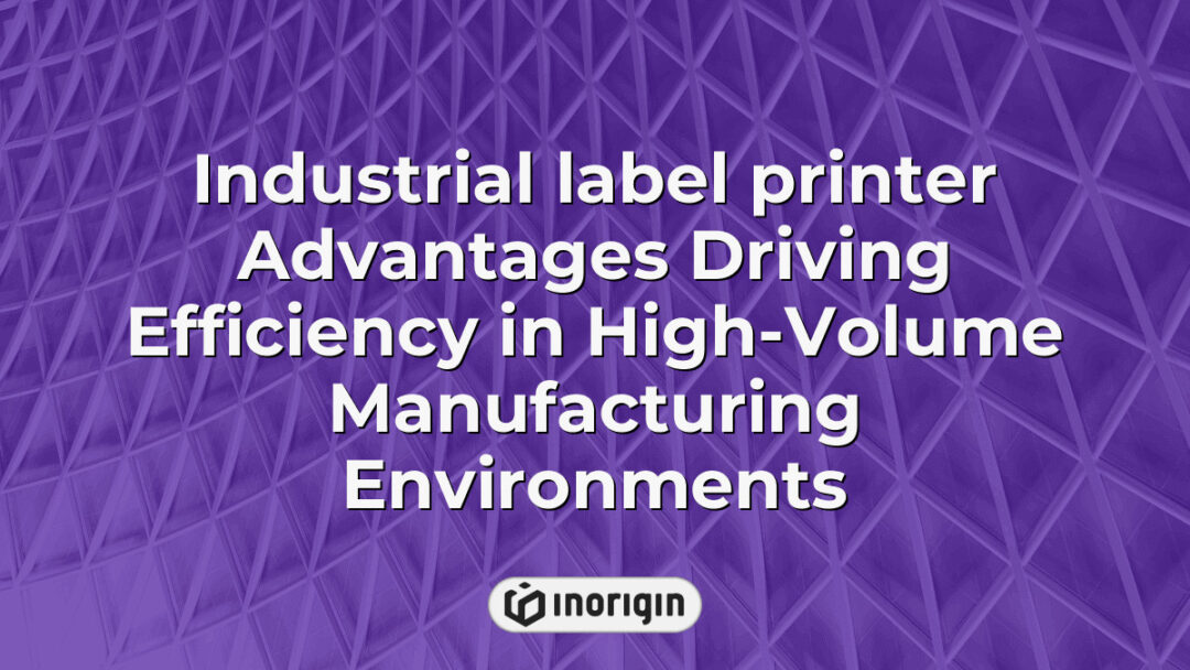 High-performance industrial label printer enhancing operational efficiency in high-volume manufacturing by delivering fast, precise labeling solutions for diverse products.