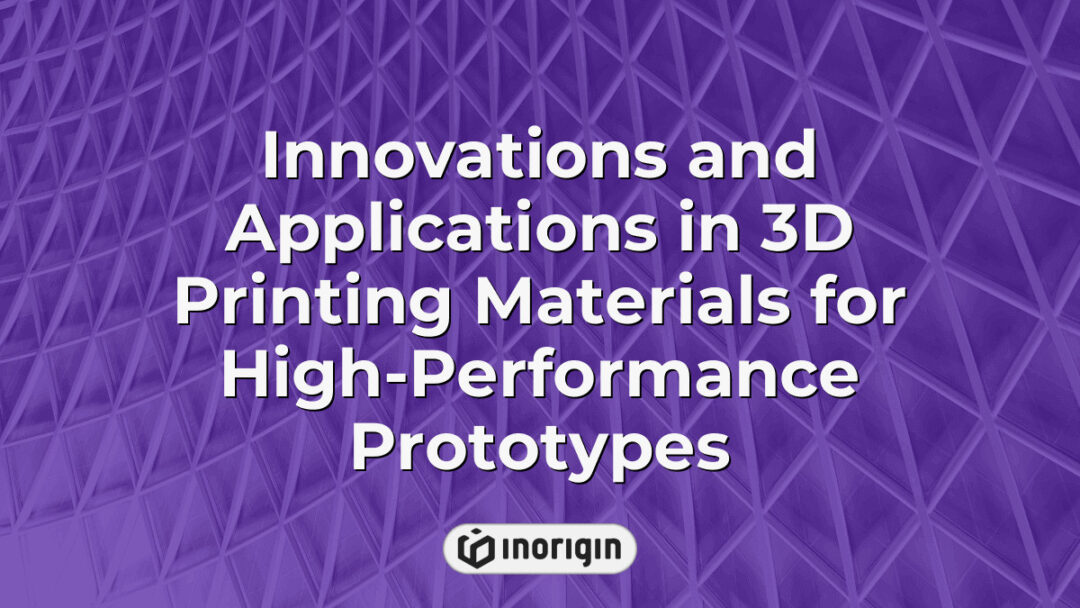 Detailed visualization of innovative 3D printing materials and their applications in producing high-performance prototypes, showcasing advanced FDM and DLP resin technologies.