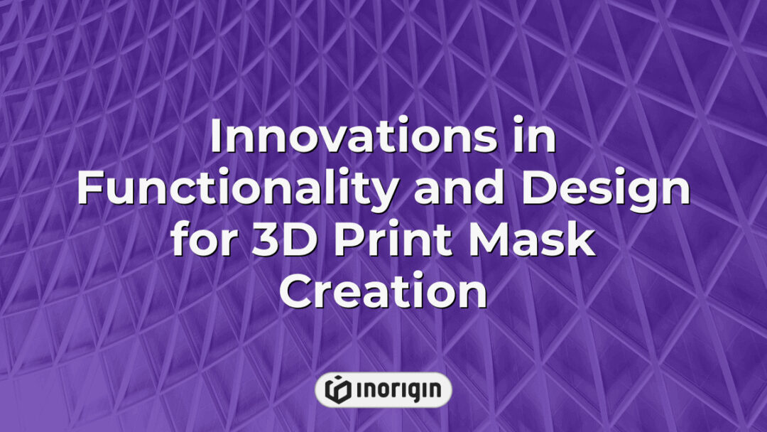 Detailed 3D printed mask prototype showcasing innovative design and advanced functionality created using state-of-the-art FDM and DLP resin 3D printing techniques at Inorigin studio in Greece.