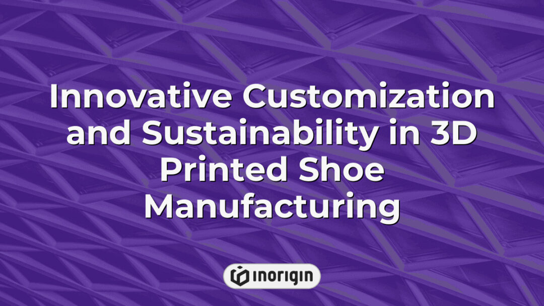 A 3D printer producing a custom-designed shoe prototype showcasing advanced customization and sustainable manufacturing techniques in footwear production.