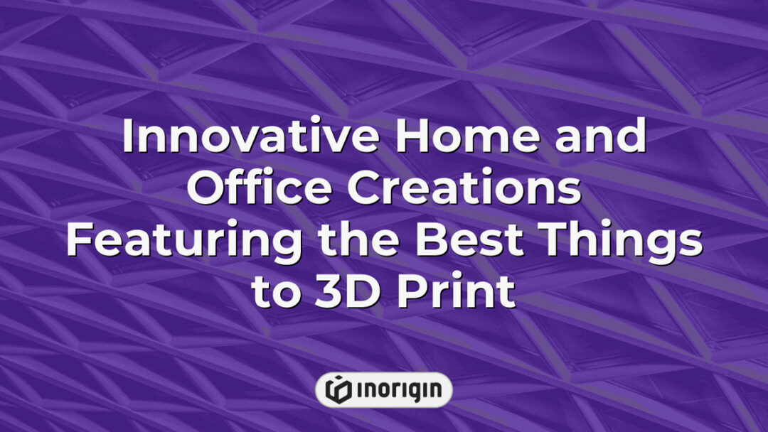 A collection of innovative home and office 3D printed creations showcasing advanced design and engineering techniques for functional and stylish products.