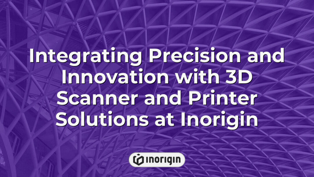 Advanced 3D scanner and printer equipment at Inorigin's studio in Patra, Greece, showcasing precision engineering and innovative product design capabilities.