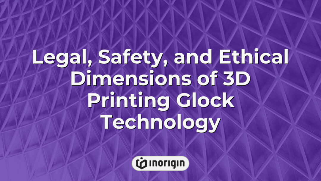 Detailed infographic highlighting the legal, safety, and ethical considerations involved in 3D printing Glock firearm technology, emphasizing regulatory compliance and responsible innovation.