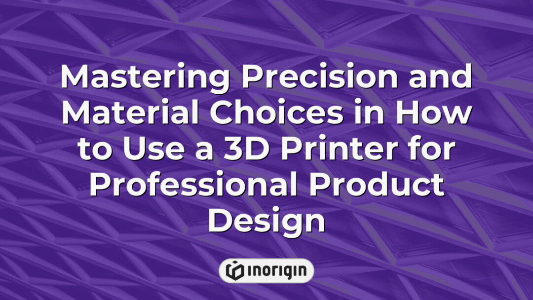 Detailed visualization demonstrating precision techniques and material selection processes in professional 3D printing for advanced product design and engineering studios.