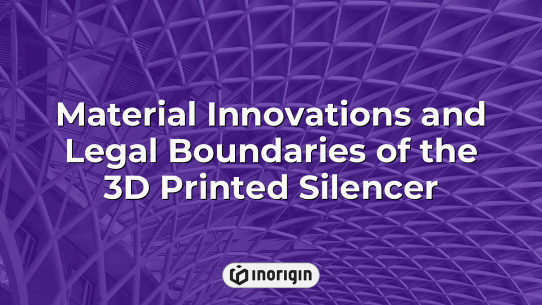 Detailed visualization of material innovations and the legal challenges surrounding the design and 3D printing of firearm silencers, highlighting advanced engineering and regulatory considerations.