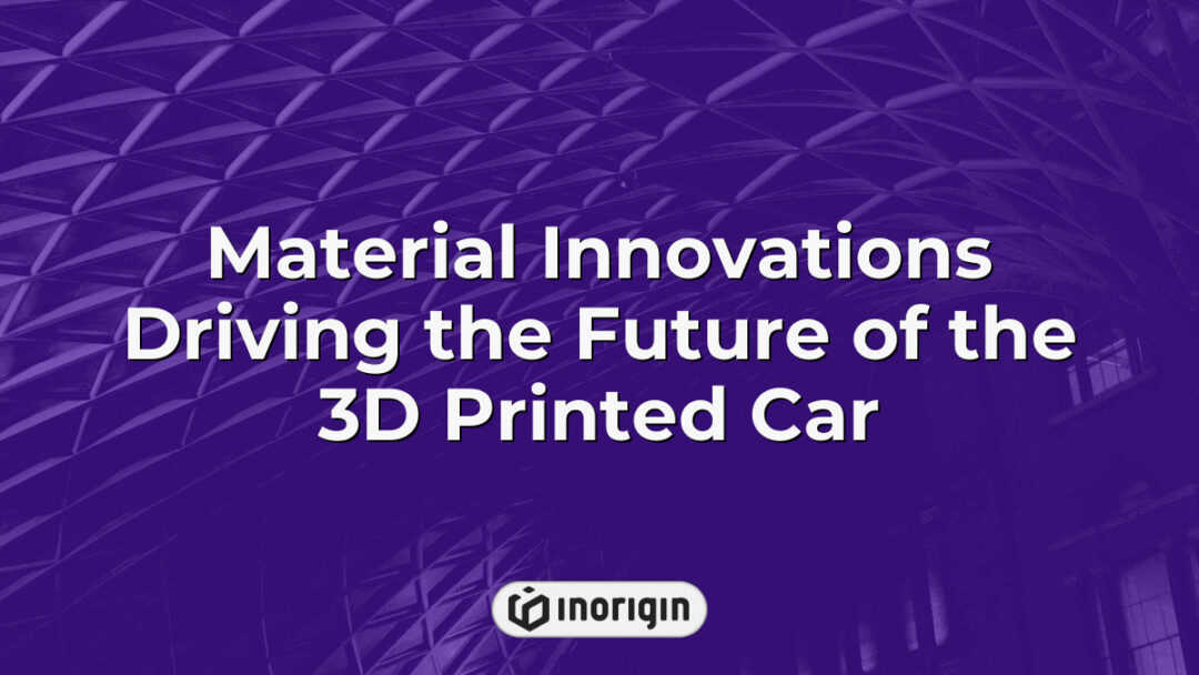 Advanced material innovations showcased in a 3D printed car prototype highlighting cutting-edge techniques in automotive design and engineering using FDM and DLP resin printing technologies.