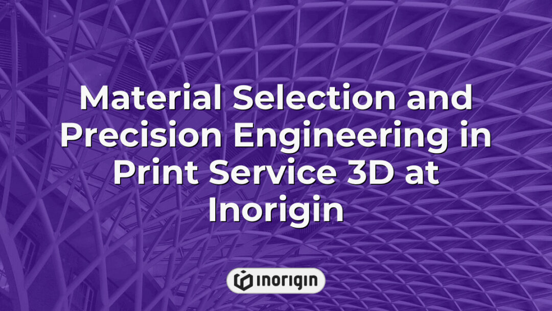 Detailed view of material selection and precision engineering processes in Inorigin's advanced 3D printing service studio, showcasing FDM and DLP resin techniques.