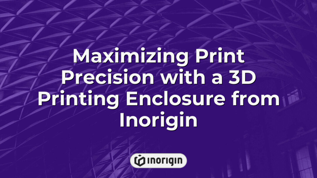 A high-precision 3D printing enclosure designed by Inorigin’s advanced 3D printing studio in Patra, Greece, enhancing print accuracy and stability.